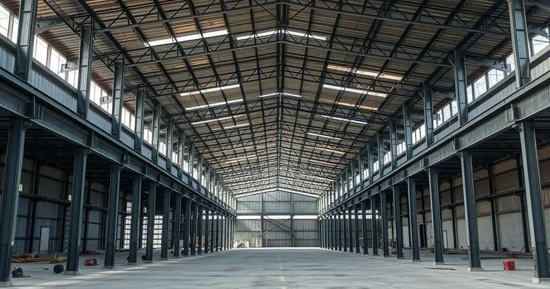 Construção de galpão