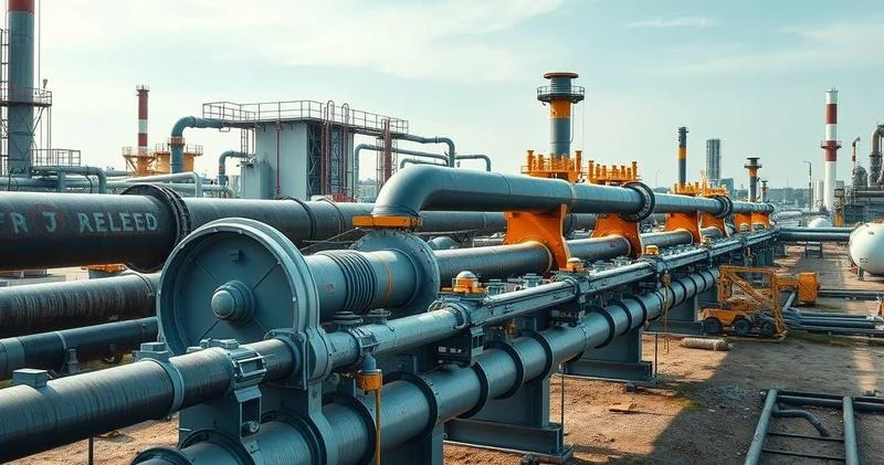 Montagem de tubulação industrial