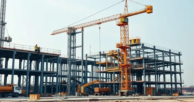 Obras de montagem industrial