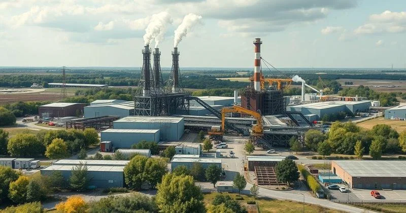 Projeto de fábrica e instalações industriais
